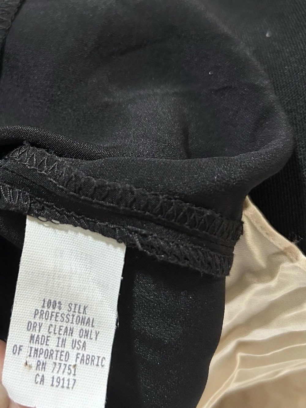 Vintage Betsey Johnson Black Label 100% Silk Halter Dress Pleated Sailor PinUp 6 - Picture 10 of 13